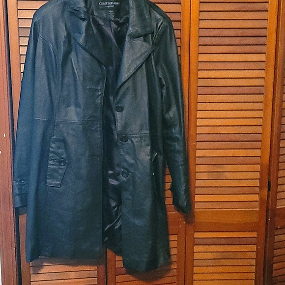 Butter Soft Black Lamb Leather Coat